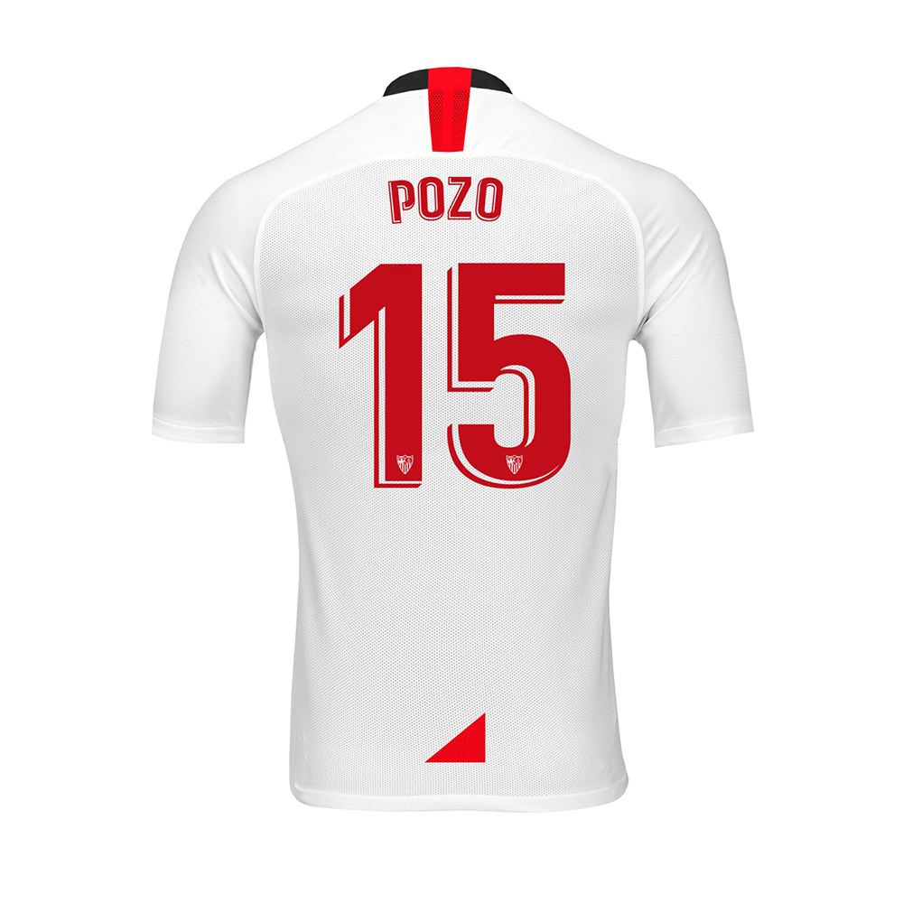 Herren Fußball Alejandro Pozo 15 Heimtrikot Weiß Trikot 2019/20 Hemd