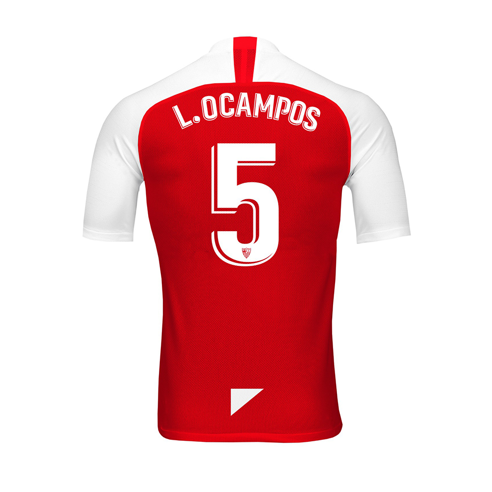 Herren Fußball Lucas Ocampos 5 Auswärtstrikot Rot Trikot 2019/20 Hemd