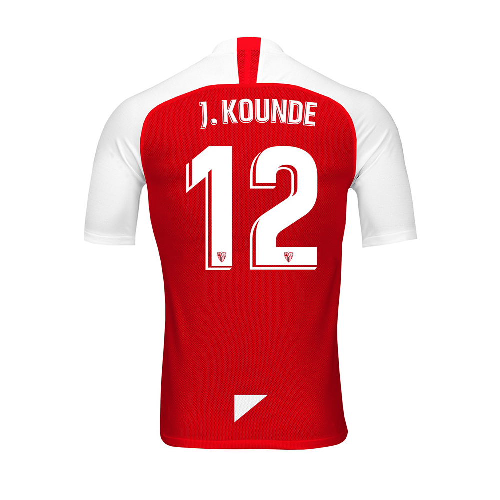 Herren Fußball Jules Kounde 12 Auswärtstrikot Rot Trikot 2019/20 Hemd