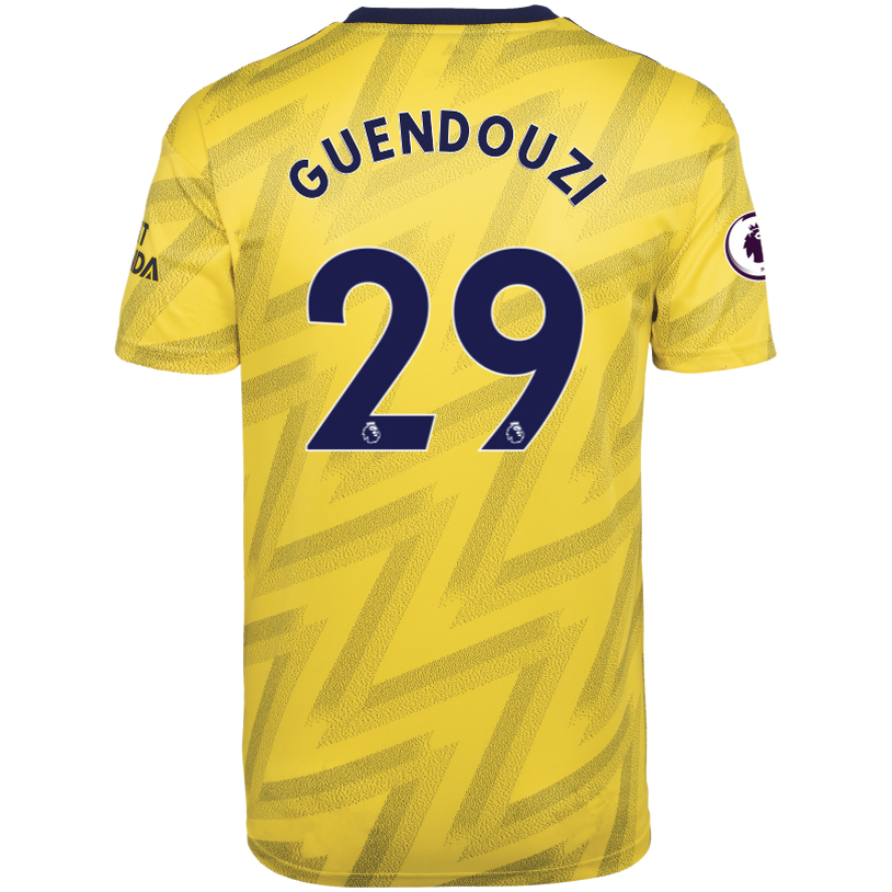 Herren Fußball Matteo Guendouzi 29 Auswärtstrikot Gelb Trikot 2019/20 Hemd