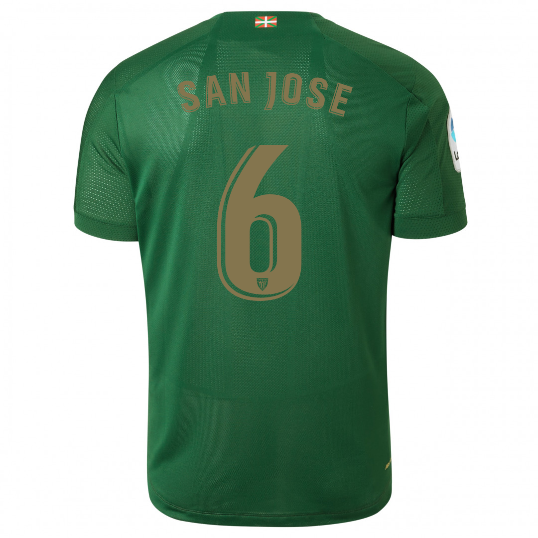 Herren Fußball Mikel San Jose 6 Auswärtstrikot Grün Trikot 2019/20 Hemd