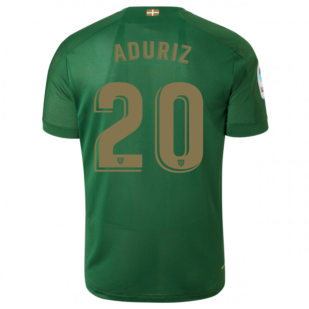 Herren Fußball Aritz Aduriz 20 Auswärtstrikot Grün Trikot 2019/20 Hemd