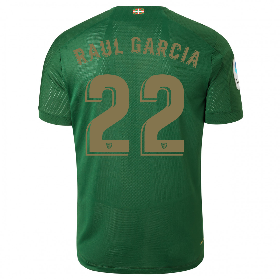Herren Fußball Raul Garcia 22 Auswärtstrikot Grün Trikot 2019/20 Hemd