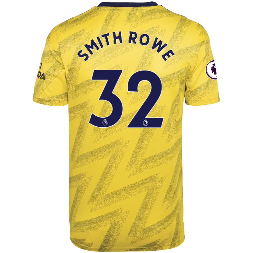Herren Fußball Smith Rowe 32 Auswärtstrikot Gelb Trikot 2019/20 Hemd
