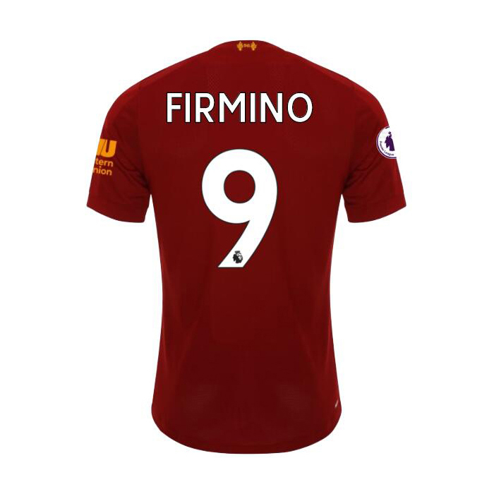 Herren Fußball Roberto Firmino 9 Heimtrikot Rot Trikot 2019/20 Hemd