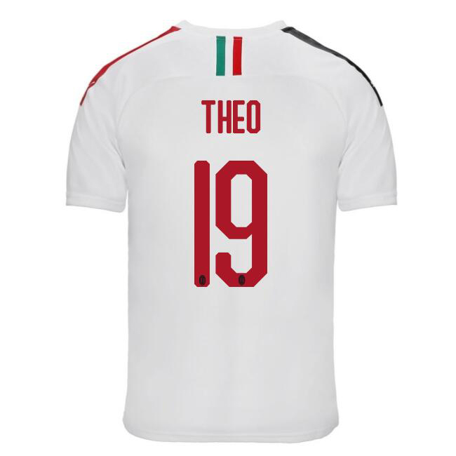 Herren Fußball Theo Hernandez 19 Auswärtstrikot Weiß Trikot 2019/20 Hemd