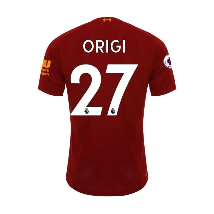 Herren Fußball Divock Origi 27 Heimtrikot Rot Trikot 2019/20 Hemd