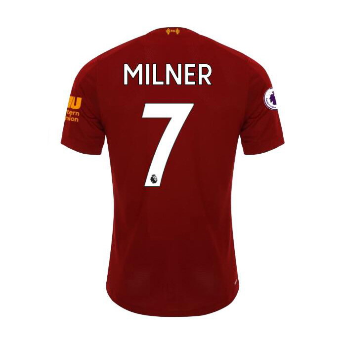 Herren Fußball James Milner 7 Heimtrikot Rot Trikot 2019/20 Hemd