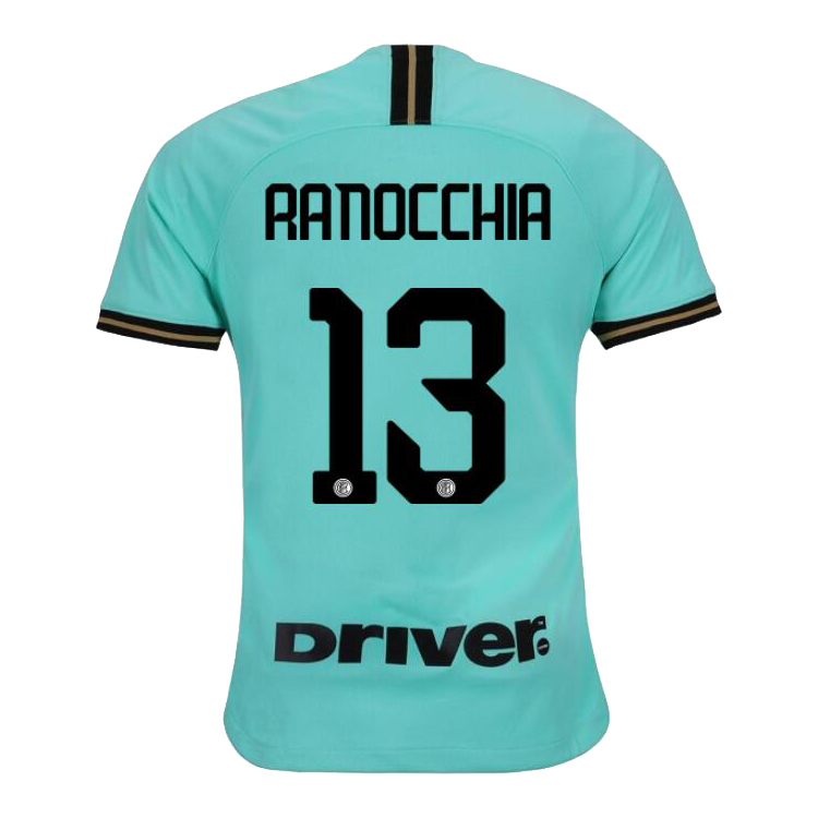 Herren Fußball Andrea Ranocchia 13 Auswärtstrikot Grün Trikot 2019/20 Hemd
