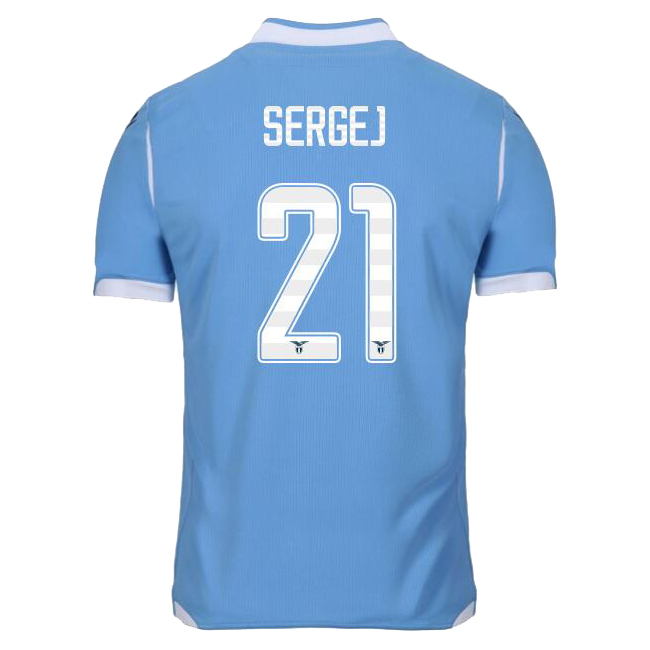 Herren Fußball Sergej Milinkovic-savic 21 Heimtrikot Blau Trikot 2019/20 Hemd