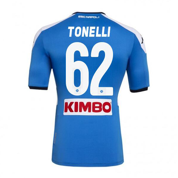 Herren Fußball Lorenzo Tonelli 62 Heimtrikot Blau Trikot 2019/20 Hemd