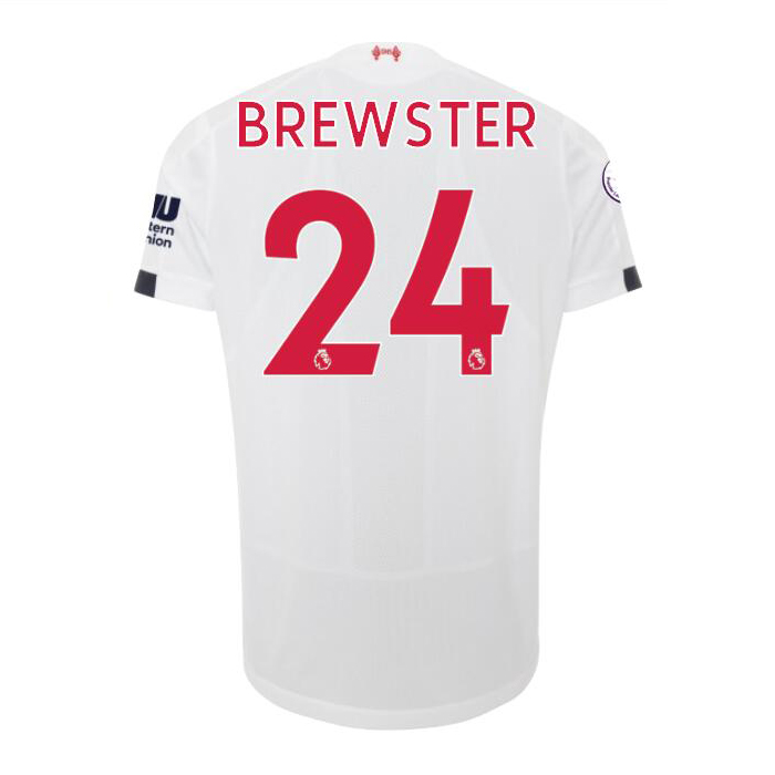 Herren Fußball Rhian Brewster 24 Auswärtstrikot Weiß Trikot 2019/20 Hemd