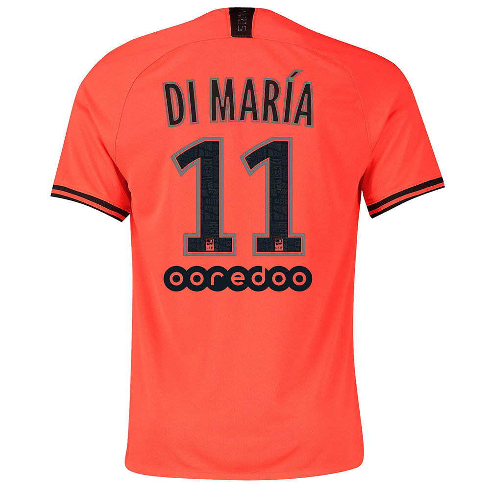 Herren Fußball Angel Di Maria 11 Auswärtstrikot Orange Trikot 2019/20 Hemd
