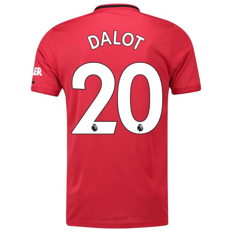 Herren Fußball Diogo Dalot 20 Heimtrikot Rot Trikot 2019/20 Hemd