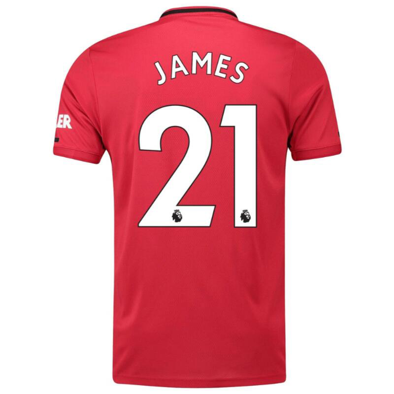 Herren Fußball James Man Utd 21 Heimtrikot Rot Trikot 2019/20 Hemd