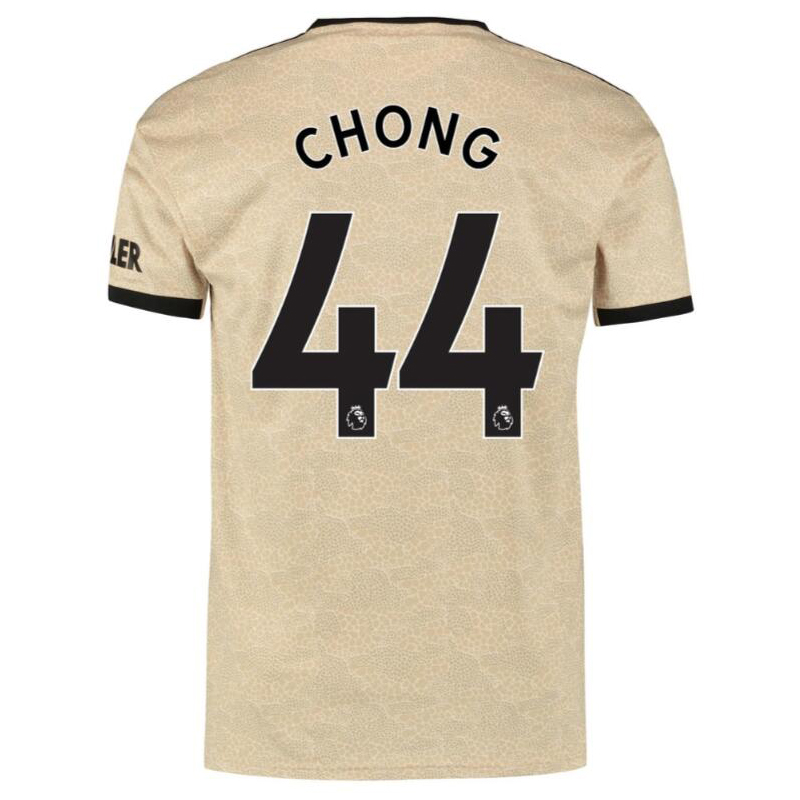 Herren Fußball Tahith Chong 44 Auswärtstrikot Champagner Trikot 2019/20 Hemd