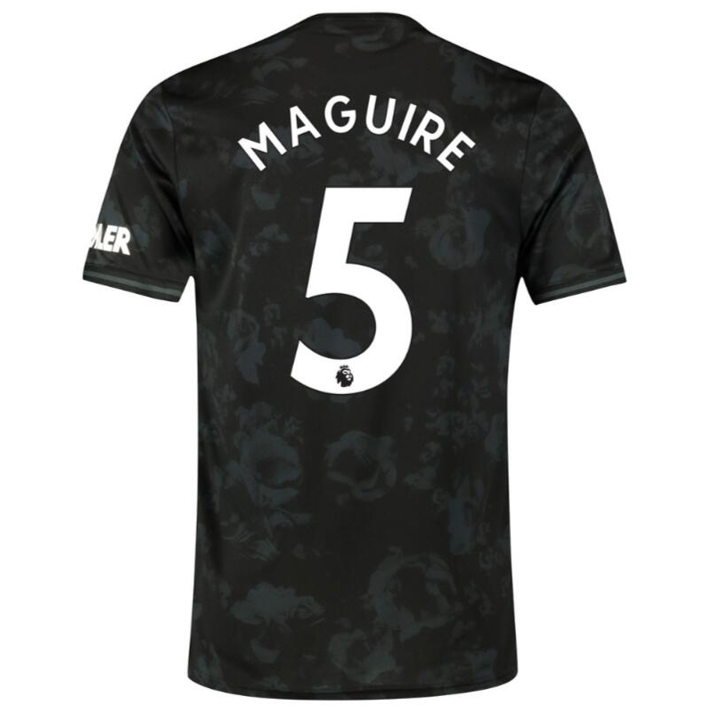 Herren Fußball Harry Maguire 5 Ausweichtrikot Schwarz Trikot 2019/20 Hemd