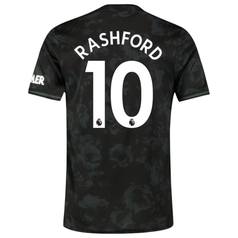 Herren Fußball Marcus Rashford 10 Ausweichtrikot Schwarz Trikot 2019/20 Hemd