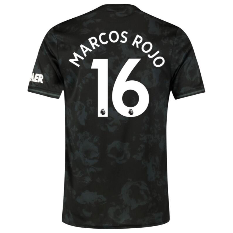 Herren Fußball Marcos Rojo 16 Ausweichtrikot Schwarz Trikot 2019/20 Hemd