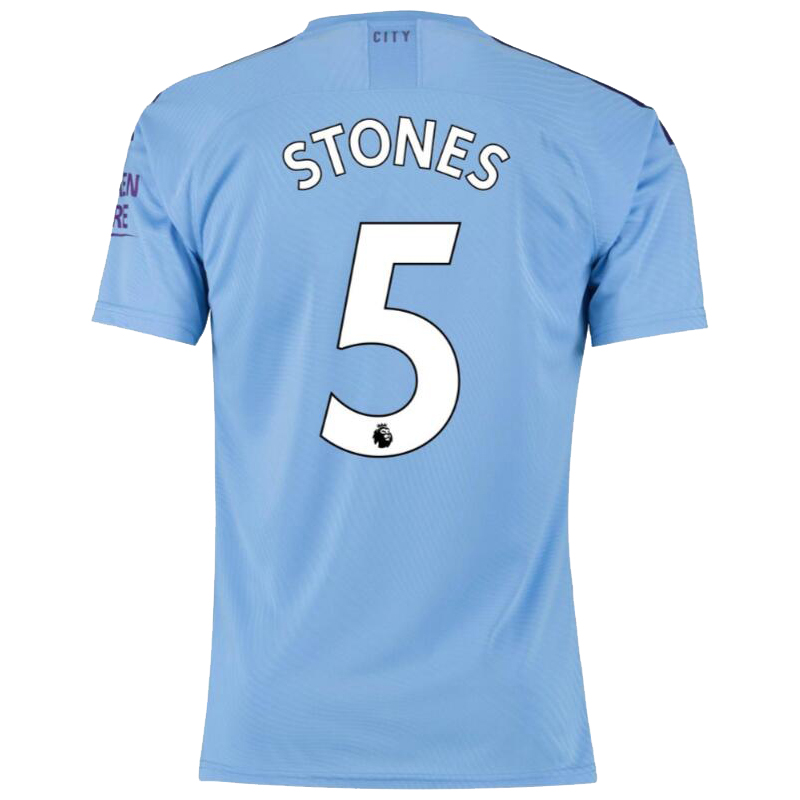 Herren Fußball John Stones 5 Heimtrikot Blau Trikot 2019/20 Hemd
