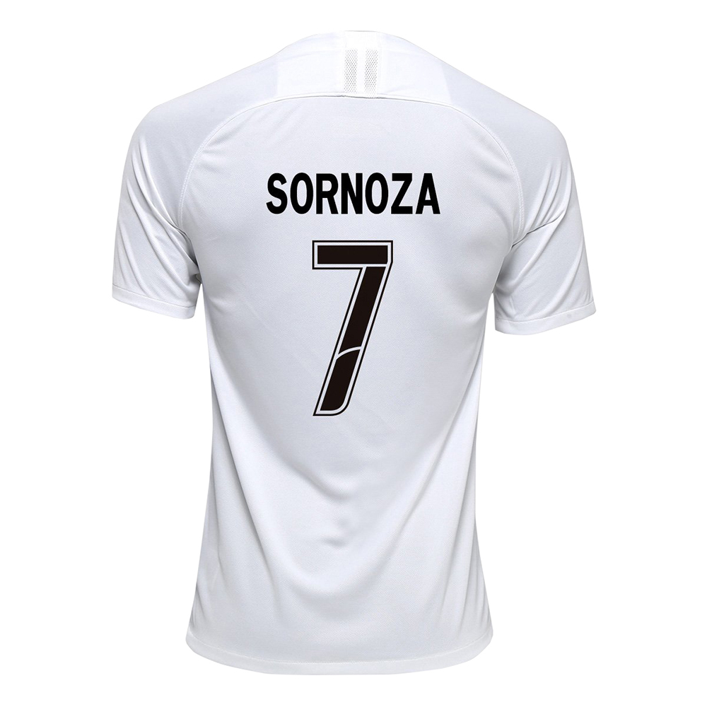 Herren Fußball Junior Sornoza 7 Heimtrikot Weiß Trikot 2019/20 Hemd