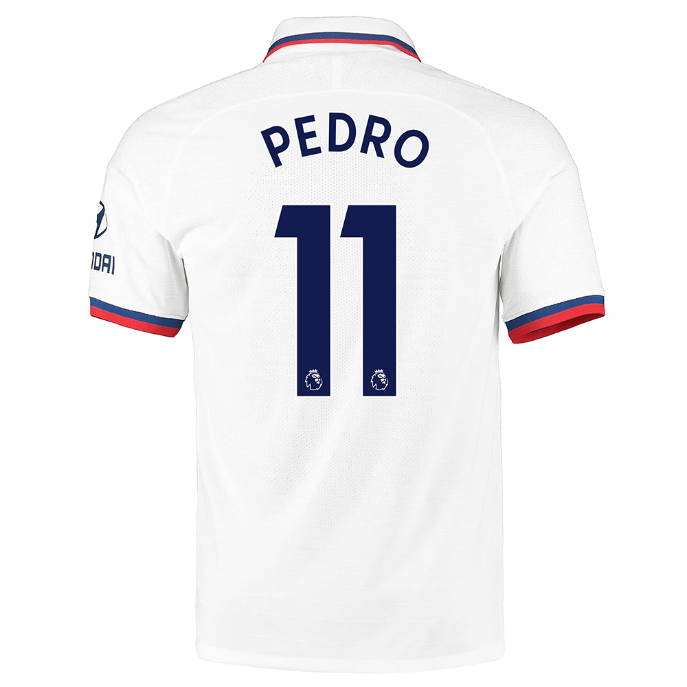 Herren Fußball Pedro 11 Auswärtstrikot Weiß Trikot 2019/20 Hemd