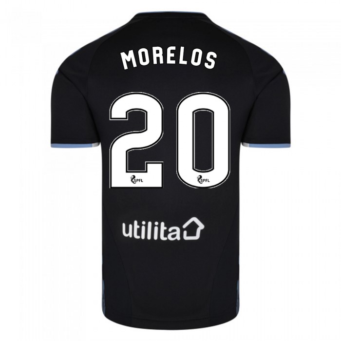Herren Fußball Alfredo Morelos 20 Auswärtstrikot Schwarz Trikot 2019/20 Hemd