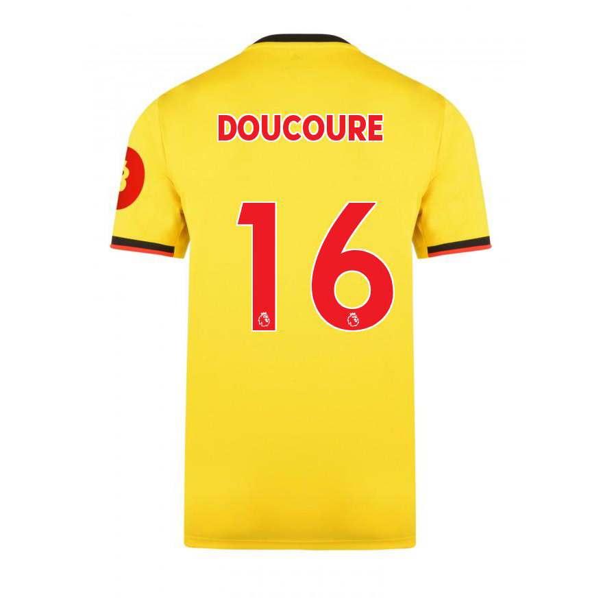 Herren Fußball Abdoulaye Doucoure 16 Heimtrikot Gelb Trikot 2019/20 Hemd
