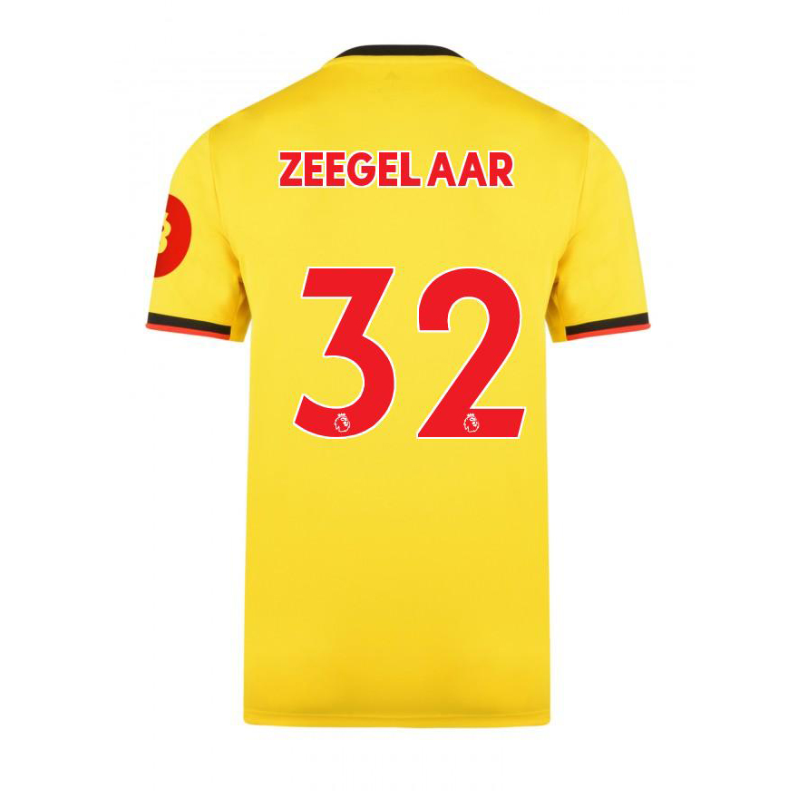Herren Fußball Marvin Zeegelaar 32 Heimtrikot Gelb Trikot 2019/20 Hemd