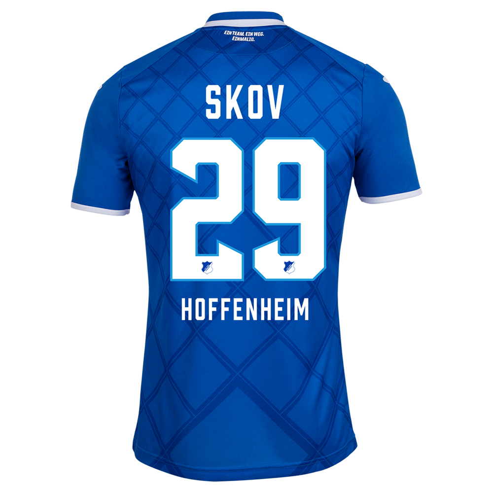 Herren Fußball Robert Skov 29 Heimtrikot Blau Trikot 2019/20 Hemd