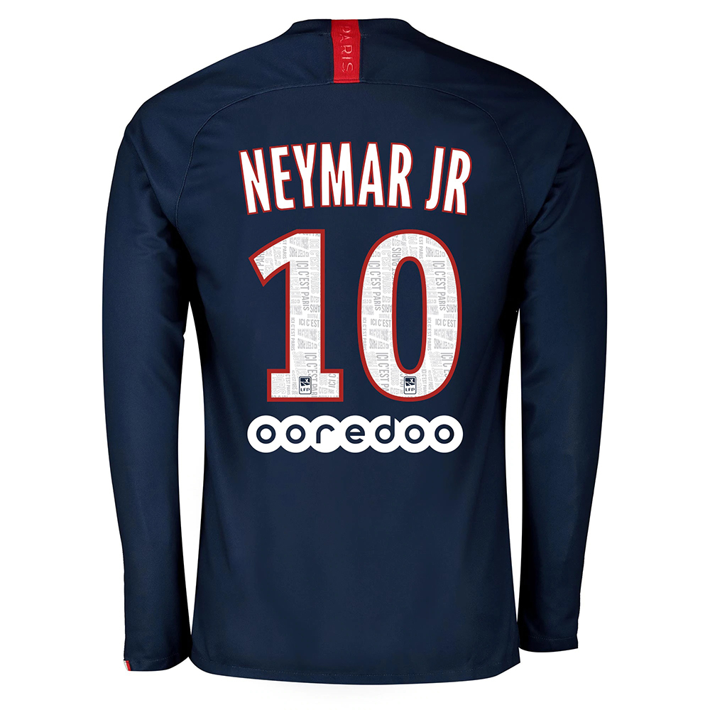 Kinder Fußball Neymar Jr 10 Heimtrikot Königsblau Langarmtrikot 2019/20 Hemd