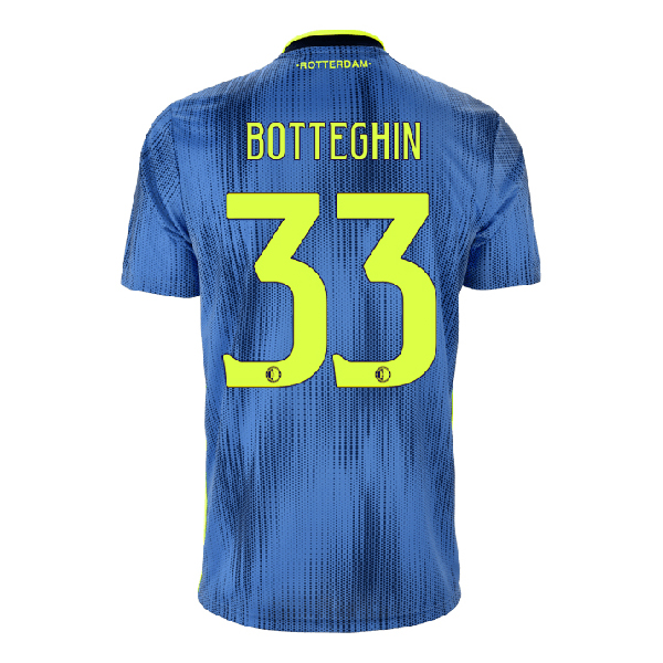 Kinder Fußball Eric Botteghin 33 Auswärtstrikot Blau Trikot 2019/20 Hemd