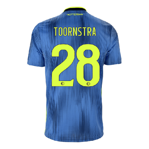 Kinder Fußball Jens Toornstra 28 Auswärtstrikot Blau Trikot 2019/20 Hemd