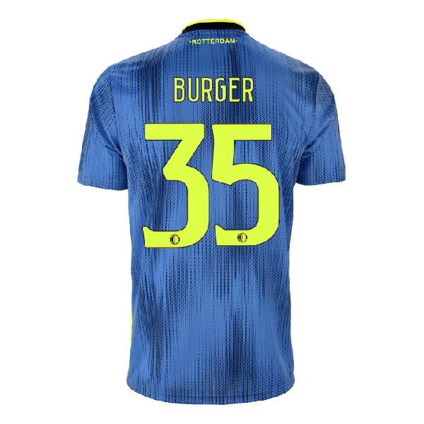 Kinder Fußball Wouter Burger 35 Auswärtstrikot Blau Trikot 2019/20 Hemd