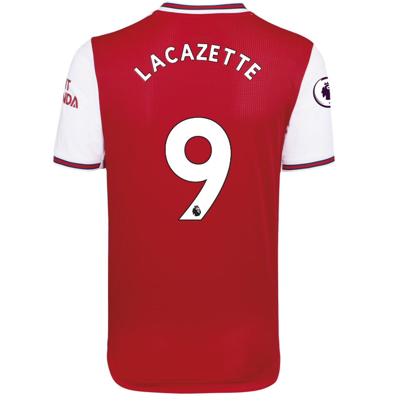 Kinder Fußball Alexandre Lacazette 9 Heimtrikot Rot-weiss Trikot 2019/20 Hemd