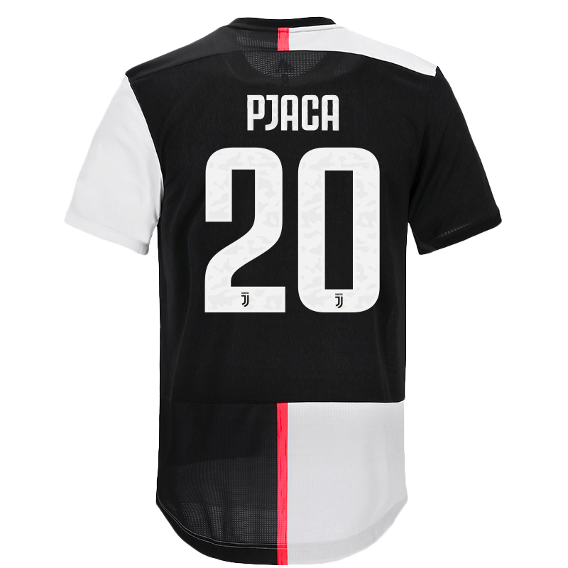 Kinder Fußball Marko Pjaca 20 Heimtrikot Weiß Schwarz Trikot 2019/20 Hemd