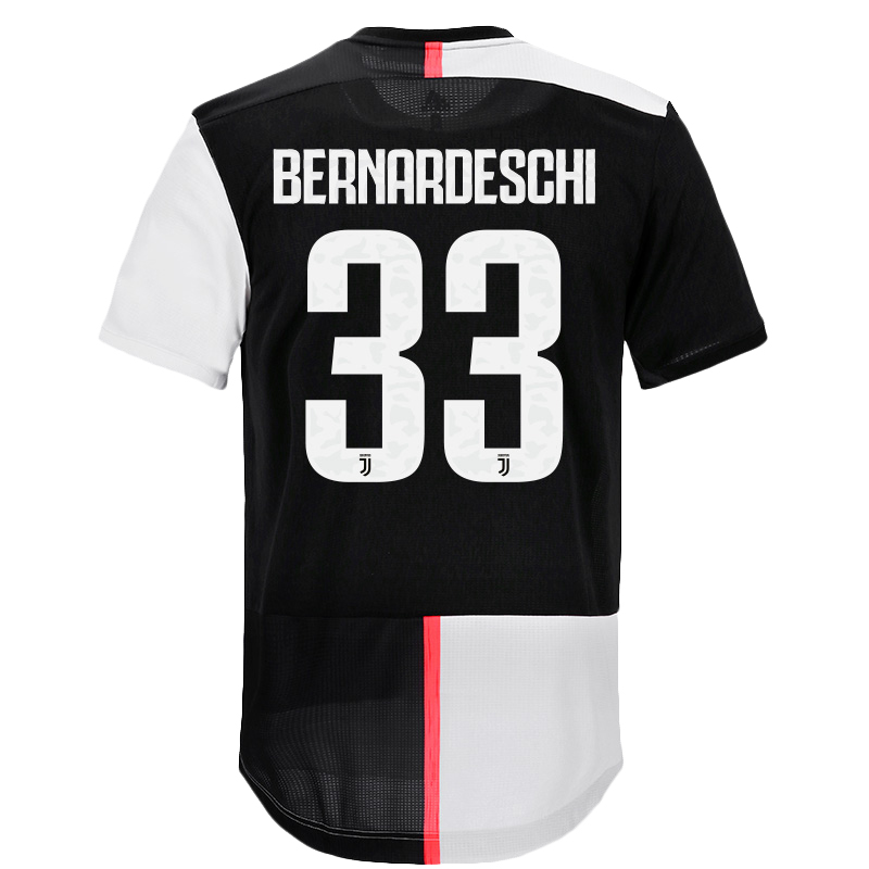 Kinder Fußball Federico Bernardeschi 33 Heimtrikot Weiß Schwarz Trikot 2019/20 Hemd