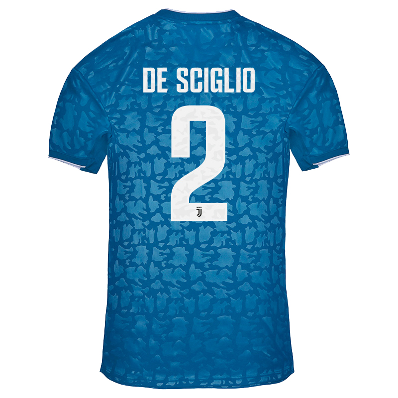 Kinder Fußball Mattia De Sciglio 2 Ausweichtrikot Blau Trikot 2019/20 Hemd