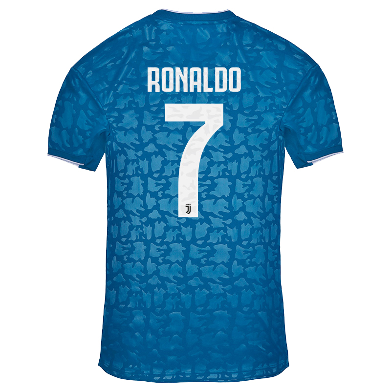 Kinder Fußball Cristiano Ronaldo 7 Ausweichtrikot Blau Trikot 2019/20 Hemd