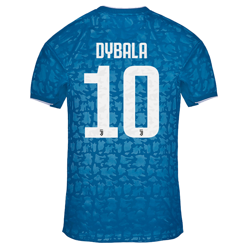 Kinder Fußball Paulo Dybala 10 Ausweichtrikot Blau Trikot 2019/20 Hemd