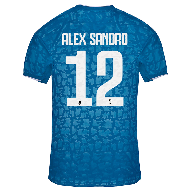 Kinder Fußball Alex Sandro 12 Ausweichtrikot Blau Trikot 2019/20 Hemd