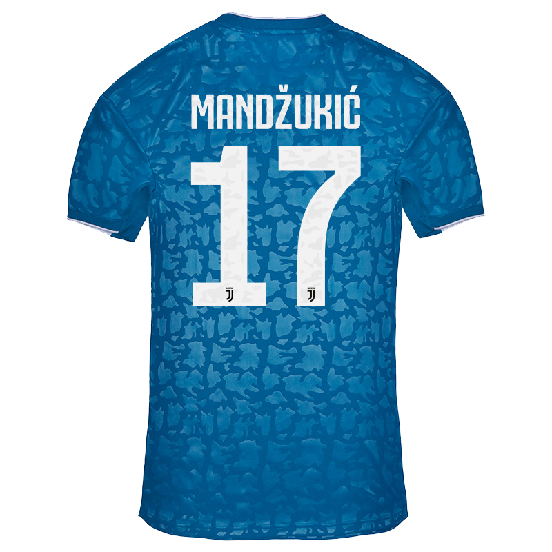 Kinder Fußball Mario Mandzukic 17 Ausweichtrikot Blau Trikot 2019/20 Hemd