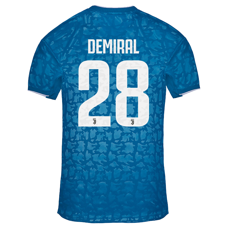 Kinder Fußball Merih Demiral 28 Ausweichtrikot Blau Trikot 2019/20 Hemd