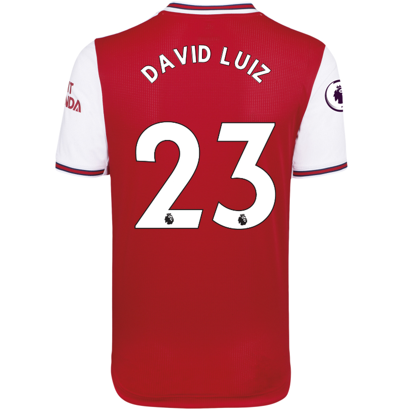 Kinder Fußball David Luiz 23 Heimtrikot Rot-weiss Trikot 2019/20 Hemd