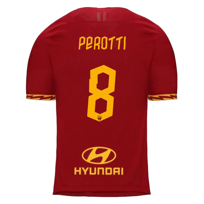 Kinder Fußball Diego Perotti 8 Heimtrikot Rot Trikot 2019/20 Hemd