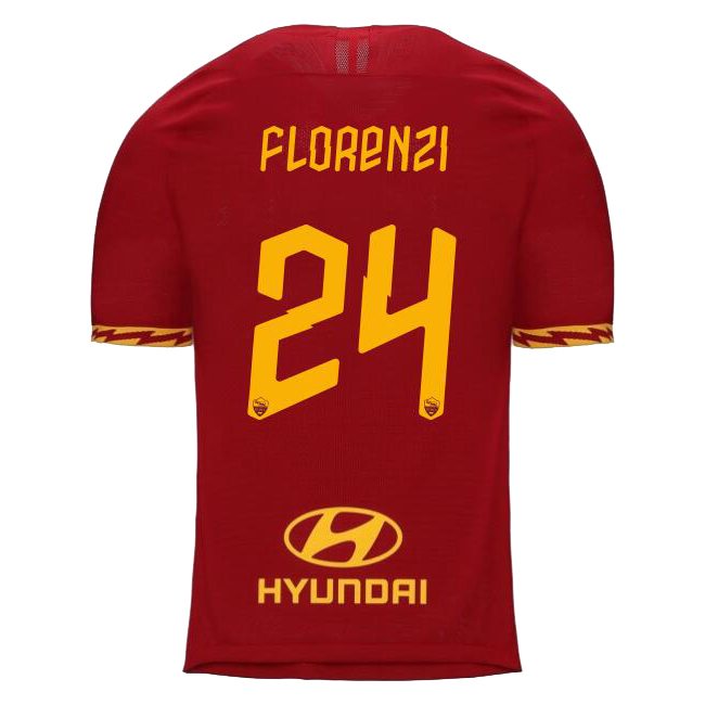 Kinder Fußball Alessandro Florenzi 24 Heimtrikot Rot Trikot 2019/20 Hemd