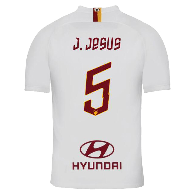 Kinder Fußball Juan Jesus 5 Auswärtstrikot Weiß Trikot 2019/20 Hemd