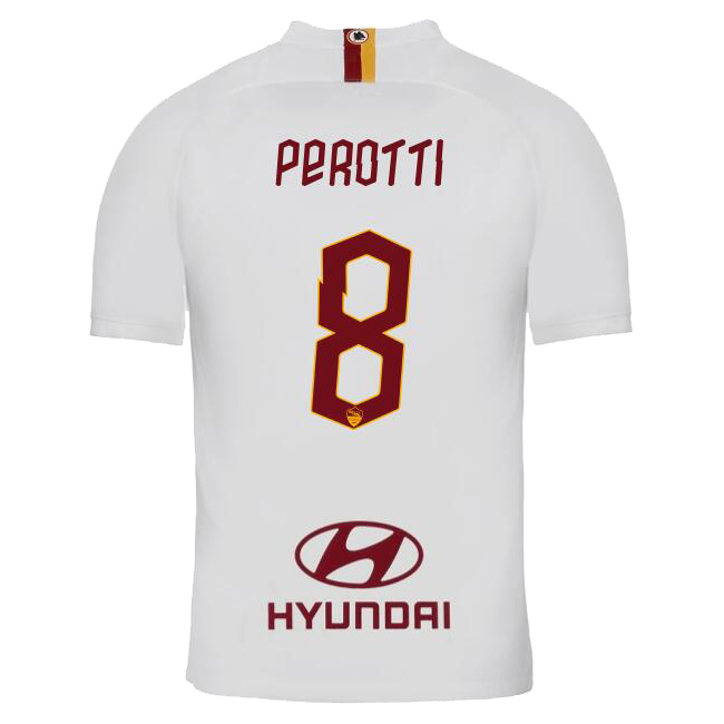 Kinder Fußball Diego Perotti 8 Auswärtstrikot Weiß Trikot 2019/20 Hemd