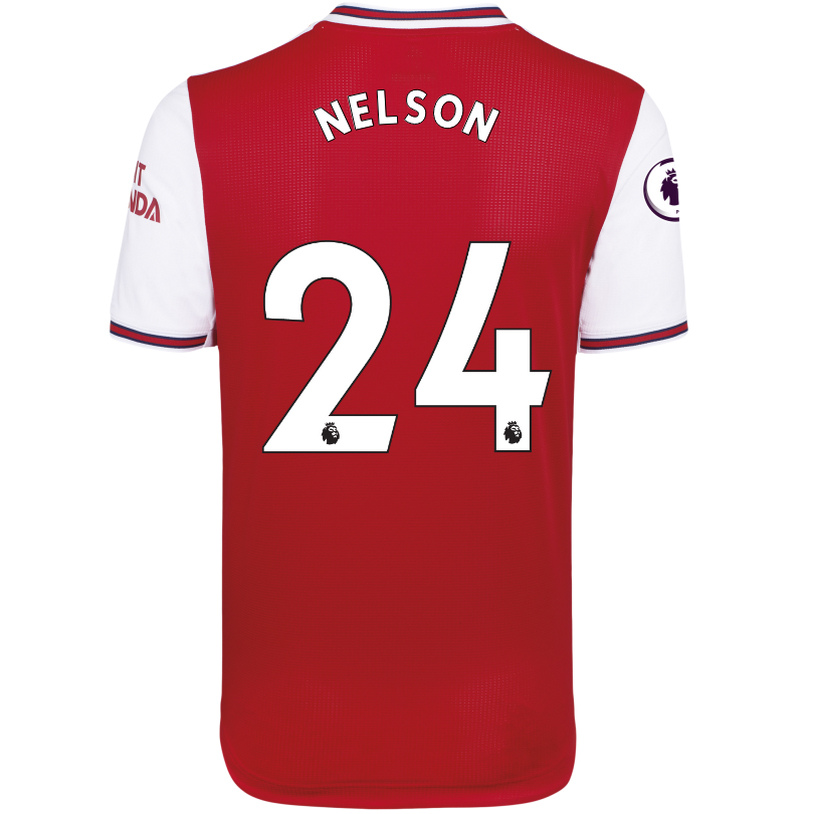 Kinder Fußball Reiss Nelson 24 Heimtrikot Rot-weiss Trikot 2019/20 Hemd