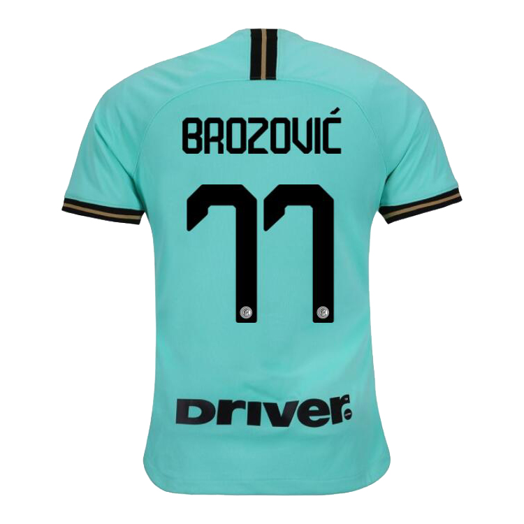 Kinder Fußball Marcelo Brozovic 77 Auswärtstrikot Grün Trikot 2019/20 Hemd